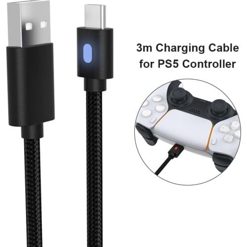 Wireless Controller Charging Cable for PS5/Switch Pro Type-C Gamepad Power Cord Electronic Machine Accessories