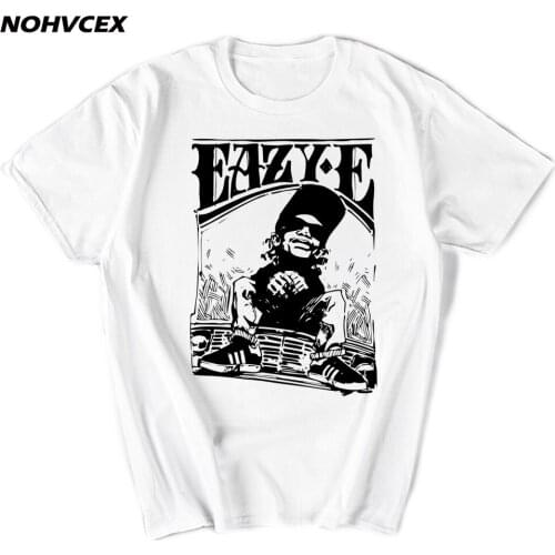 Brand Cool Eazy Easy E Nwa Printed Short Sleeve Tees New Men Fashion T Shirt Hipster Tops