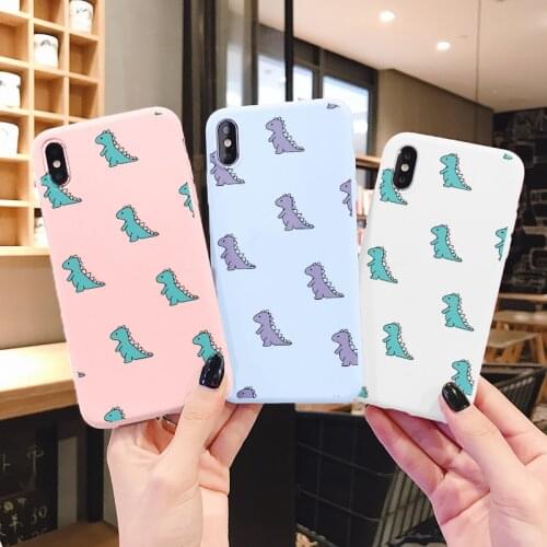 Cute Dinosaur Phone Case For Huawei P40 Lite E P40 P30 P20 Pro Lite P Smart Z Y6 Y7 Y9 Prime 2019 P smart 2021 Y7P Y8P Y6p Case