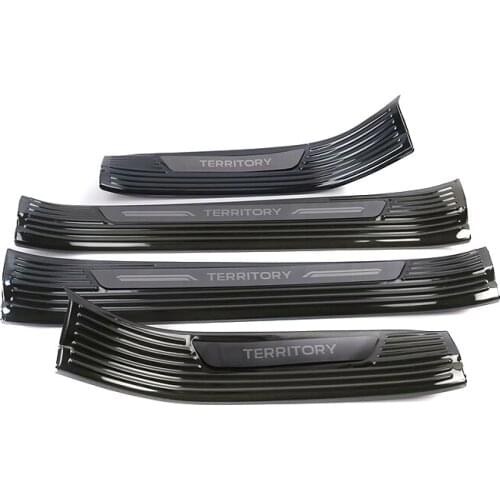 For Ford Territory 2020 2021 Stainless Interior Door Sill Scuff Plate Kick Guard Pedal Threshold Step Protector Car Accessories