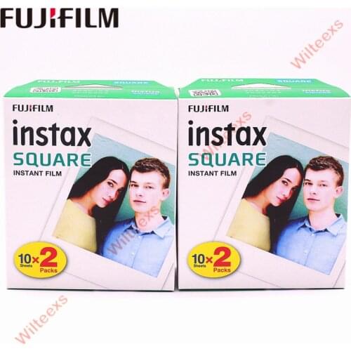 Fujifilm Instax Square Instant white edge 2 boxes Films 20 Sheets for Instax square SQ10 Hybrid format share sp-3 SQ camera