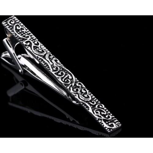 KFLK quality cufflinks stickpin gift tie pin men black tie clip cufflinks stickpin 2020 new products free shipping