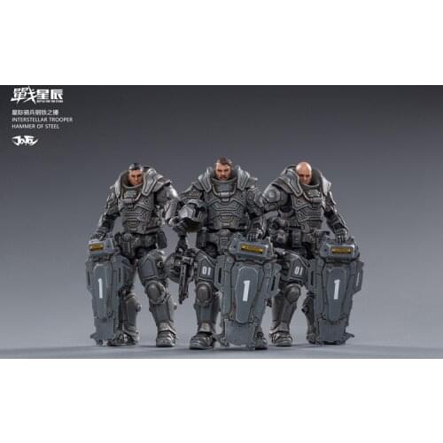 JOYTOY JT0746 Battle for the Stars Interstellar Trooper Hammer Of Steel 1/18 Action Figure Set 3