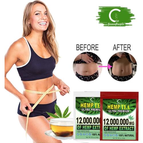 GP Greenpeople Natural Slimming Detox Drink With-Hemp For Fat Burning Reduce Bloating And Constipation For Weight Loss Products