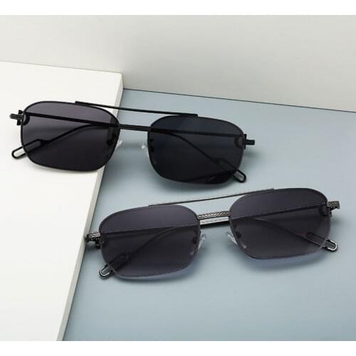 NEW Small Square Sunglasses 2021 Men Fashion Women retro metal frame sunglasses zonnebril UV400