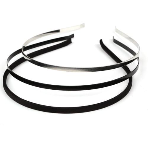 5pc DIY Handmade Hairband Fashion Mens Women Unisex Black Smooth Hair Head Hoop Band Sport Headband Hairband Hair Accessories