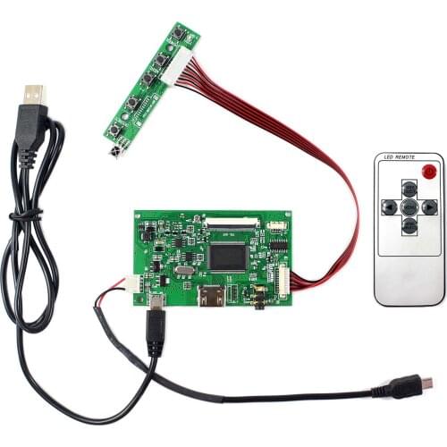 HD MI Controller Board For 7" 10.1 " 1024x600 50Pin LCD Screen Fit To Raspberry Pi