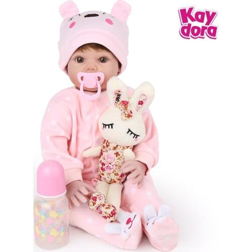 Silicone Reborn Baby lol dolls 22 Inch 55cm Cute Menina lol Toddler Alive Bebe Bonecas girl Play Toys Kids Birthday Gifts