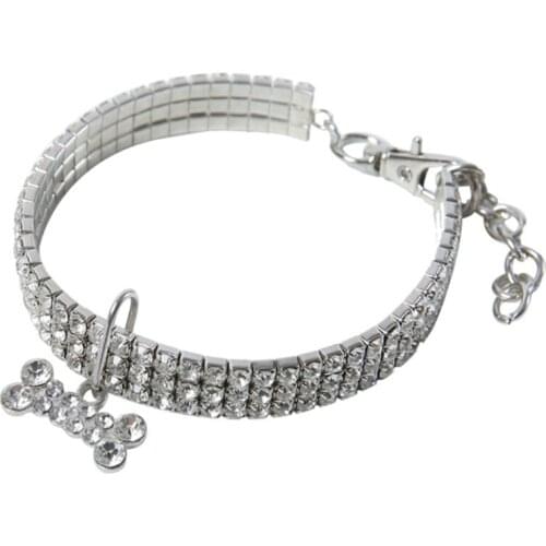 Dog Crystal Collar Pet Leashes Necklace Dog Accessories Pet Supplies