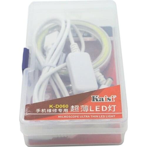 Kaisi Ultrathin 60 LED Adjustable Ring Light illuminator Lamp For STEREO ZOOM Microscope USB Plug