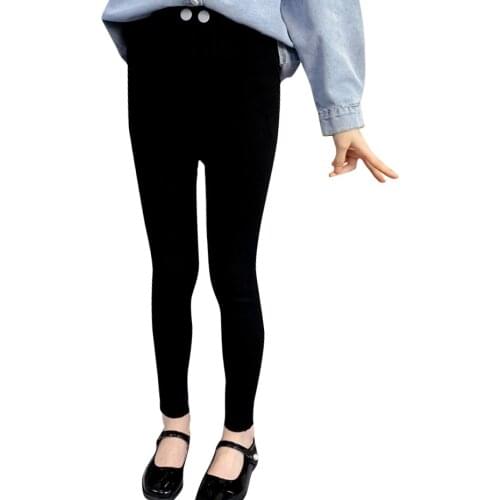 Girls Slim Pants Solid Color Kids Trousers For Girls Spring Autumn Pants For Children Casual Style Kids Clothes