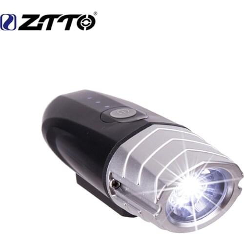 ZTTO Bicycle Accessories MTB Bicycle Waterproof USB Rechargeable High Brightness LED Front Headlight Outdoor Night Cycling QL08