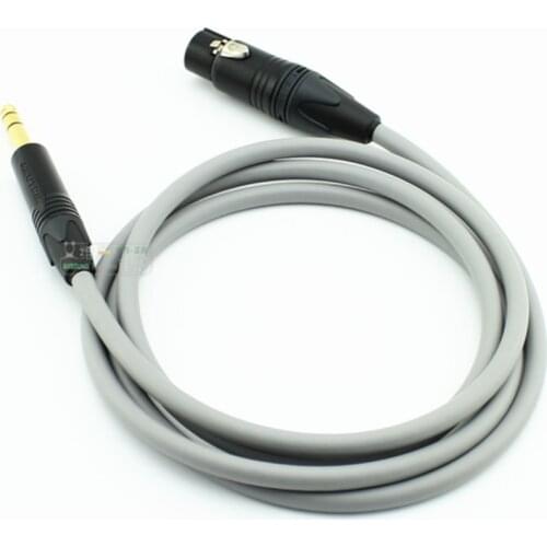 1Pcs CANARE XLR fever shielded audio and video AV Cannon female to 6.5 balanced microphone cable L-4E6 NEUTRIK