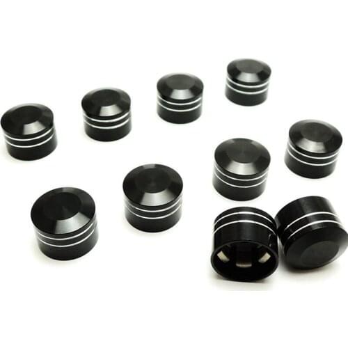 10pc Schrauben Abdeckungen 5/16" BLACK For Harley Motor Bolt Cover Nut cap inner size 11mm