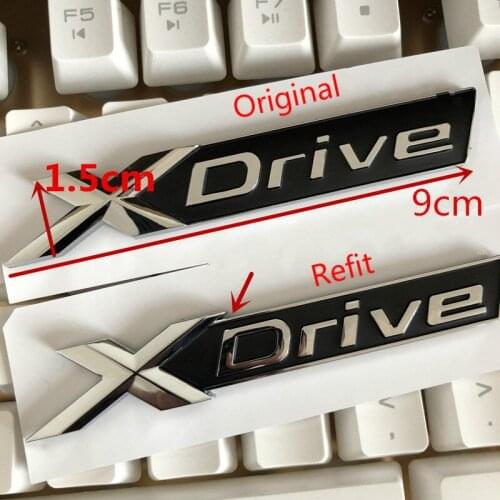 10pcs New 7 5 series XDrive 530 740li Modified Refit car sticker XDrive 3D ABS car sticker car badge emblem car digital label
