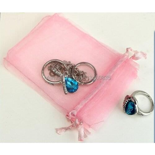 100pcs/lot free shipping organza gift bags&pouch, for wedding gift,key chain packaging,Various colors,size customized,wholesale