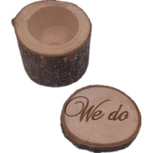 30 pcs Rustic Wedding Ring Bearer Box Personalized Ring Box Decor Customized Wedding Gifts Wooden ring holder box