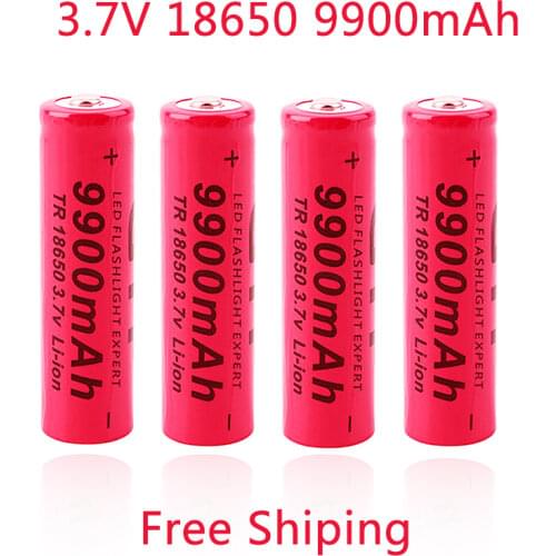 18650 Battery High capacity 9900mAh 3.7V 18650 Li-ion battery Rechargeable Battery For Flashlight Torch toy 18650 battery