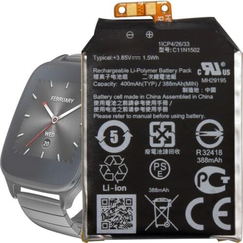 C11N1502 Battery For ASUS Zenwatch 2 WI501Q Smart Watch Battery Replacement Repair Part