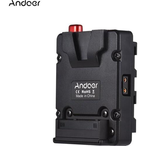 Andoer Mini Nano V-lock Mount Battery Power Supply Adapter Plate to NP-F Mount