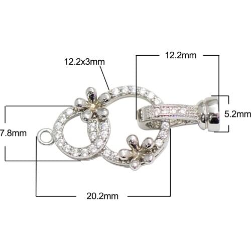 Beadsnice Sterling Silver Vintage Pendant Bail Tiny Pendant Bails Open Rings Wholesale Jewelry Accessories DIY