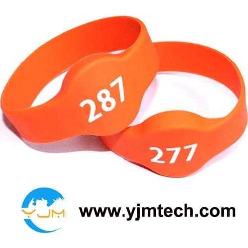 Free shipping! 10pcs/lot S01 Waterproof 13.56MHz RFID Silicone wristband rfid Bracelet
