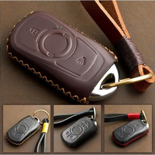 For Buick Encore Envision GL6 OPEL Astra Car Remote Genuine Leather Key Fob Case Cover