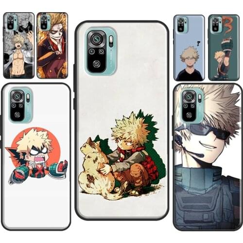 Katsuki Bakugo My Hero Academia For Xiaomi Redmi Note 8 9 10 Pro Note 7 9S 8T Case For Redmi 9T 9 9A 9C K40 Back Cover