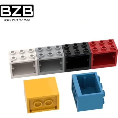 BZB MOC 10Pcs Bricks Parts 92410 Cupboard 2x3x2 Hollow Studs DIY Cupboard Technical Parts Educational Tech Parts Toys Kids Gift