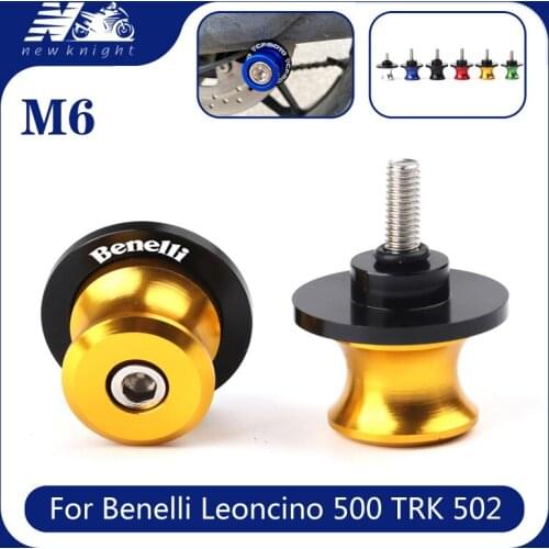 For Benelli Leoncino 500 TRK 502 BJ600 BN500 TNT 300 150 BN 251 302 600 Motorcycle 2 pcs M6 Swingarm Spools Slider Stand Screws