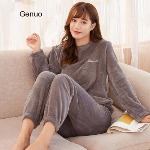 Женские плюшевые пижамы Genuo China At AliExpress