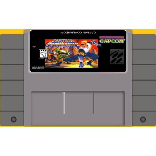 Captain Commando 46 Pin 16 Bit Grey Game Card For USA NTSC Game Player