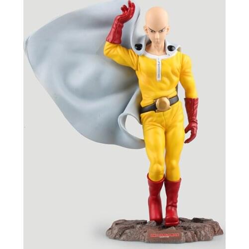 One Punch Man Figure Saitama Sensei Figure One-Punch Man 240MM PVC Kids Toys Juguetes Model Doll Toy Gift