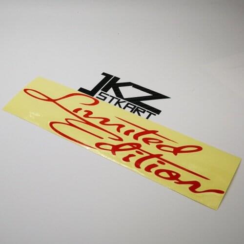JKZ STKART Vinyl Die Cut Car Sticker Decal Limited Edition 20 x 6 cm for Motor Bike Laptop Helmet Decorated Stickers