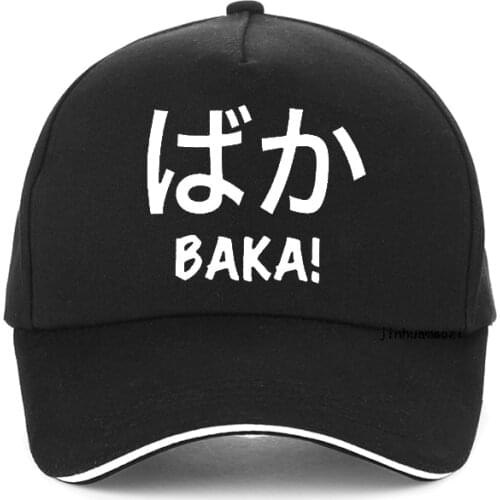 Anime Otaku Baka cap Men Women Japanese Slang Baseball cap Unisex Funny Humor Nipon Language Japanese Cartoon Nerd hat