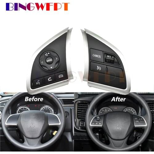 Steering Wheel Audio Volume Cruise Control Switch Button with Cable For Mitsubishi Outlander ASX 2013 2014 2016 Space Star