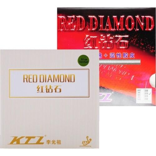 KTL LKT upgated verison( none ticky) RED DIAMOND Black Power table tennis rubber with golden cake sponge