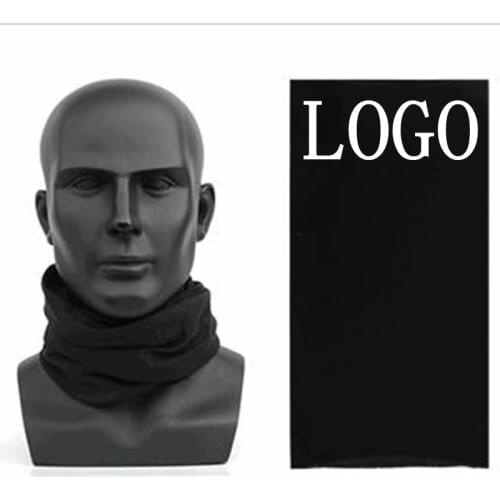 New Print Logo Outdoor Solid Color Riding Face Shield Multifunction Unisex Ad Print Pictures Text Summer Mask Ring Scarves