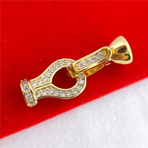 Wholesale DIY Natural Stones Beads Jewelry Making Accessories Silver/Gold/Rose Gold Metal Connector Clasps Findings