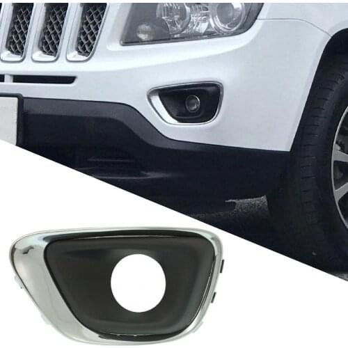 Front Fog Light Bezel Left Side ABS Fog Lamp Cover 68213205AA for Jeep Compass 2014-2017