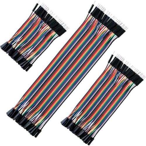120pcs Dupont Wire Jumper 40pin Male to Female 10cm/20cm/30cm for Arduino Breadboard/Based/DIY/ Raspberry Pi 2 3 Ribbon Cables