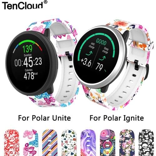Smart Watch Band For Polar Ignite Strap For Polar Unite Bracelet Replacement Individuality Belt Camouflage Durable Wristband