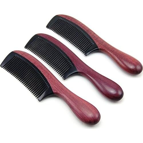 Thick Cylindrical Wooden Useful NAatural No-static Massage Hair Brush Violet Wood Comb Hair Styling Tools 10pcs/lot Wholesale