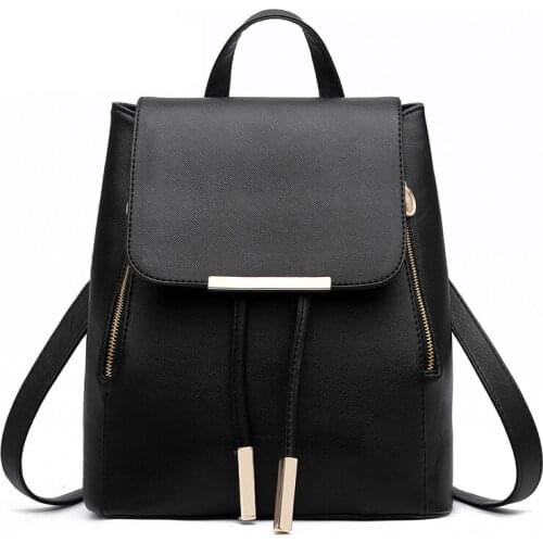 High Quality PU Leather School Bags For Teenagers Girls Top-handle School Backpacks travel bag Women Backpack Mochila Escolar