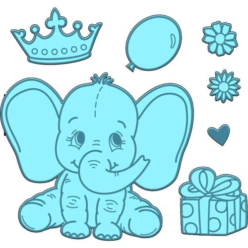 Elephant Queen Dream Big Clear Stamp and Cutting Dies DIY Card Album Make Scrapbook Crafts Stencil New Supplies 2020