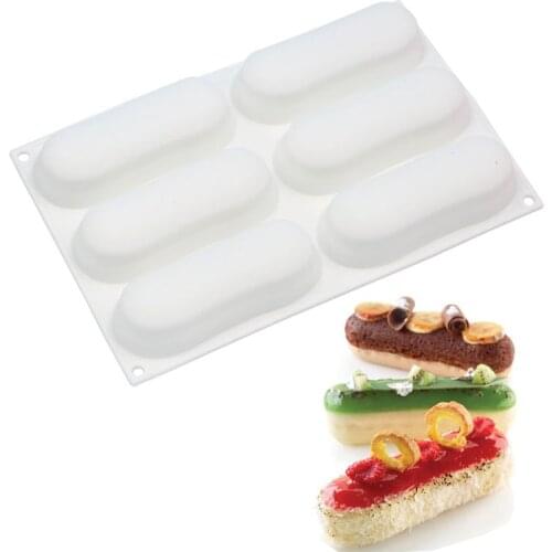 Silicone 3D Paris-Brest Eclair Baking Cake Mold For Cookies Chocolates Candies Ice Cubes Bakeware Accessories