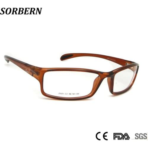 SORBERN New Men Myopia Glasses Light TR90 Sports Optical Frames Male Eye Glasses Prescription Spectacles Man Square Eyeglasses