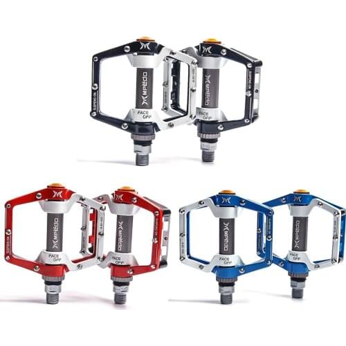 Mountain Bike Bicycle Pedals Non-Slip Lightweight Cycling shock absorber Aluminium Alloy 2 Bearing MTB Pedal Road Bike Pedal BMX