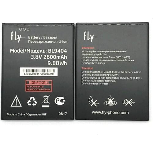 High Quality BL9404 2600mAh Battery For Fly BL9404 Baterie Bateria