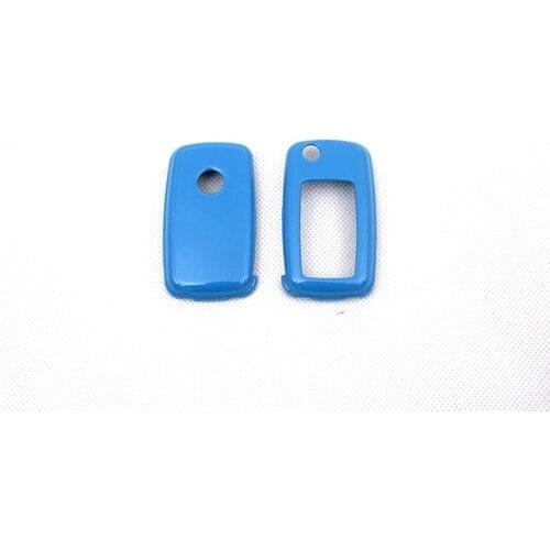 Hard Plastic Keyless Remote Key Protection Case Cover (Gloss Blue) For VW Volkswagen MK6